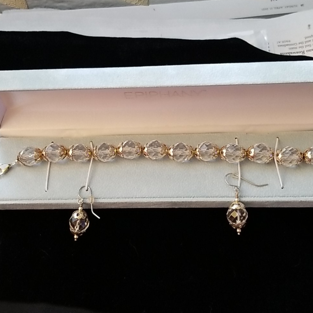 Epiphany bracelet and earrings
